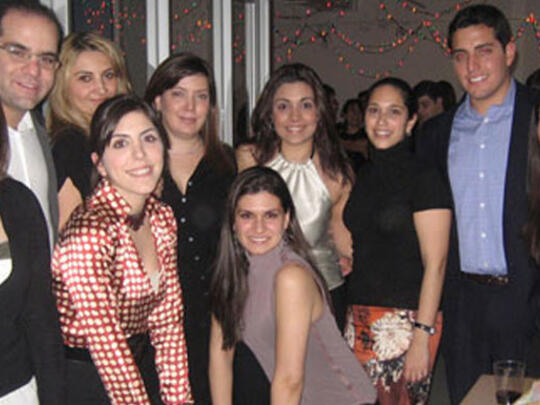 Members of AGBU Young Professionals of Greater New York enjo