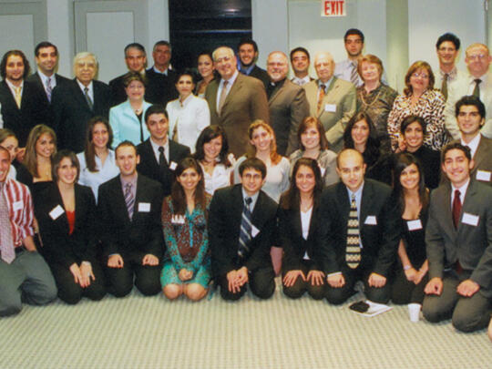 2007 AGBU Interns pose with NYSIP founders and co-chairs of 
