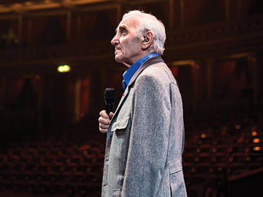 Charles Aznavour at Royal Albert Hall, London.