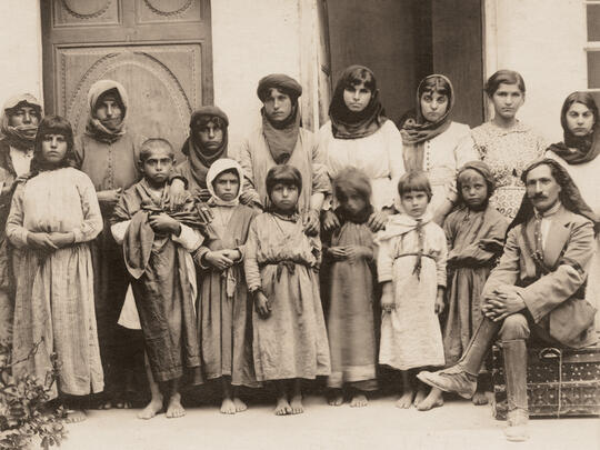 Women and children recovered from Dera’a and Hawran and placed in AGBU’s Damascus home for refugees in 1919