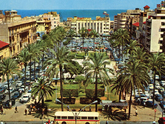 Martyrs’ Square, which became a city center in Beirut, represents the golden age of Lebanon.