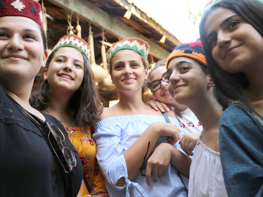 Discover Armenia Participants having selfie