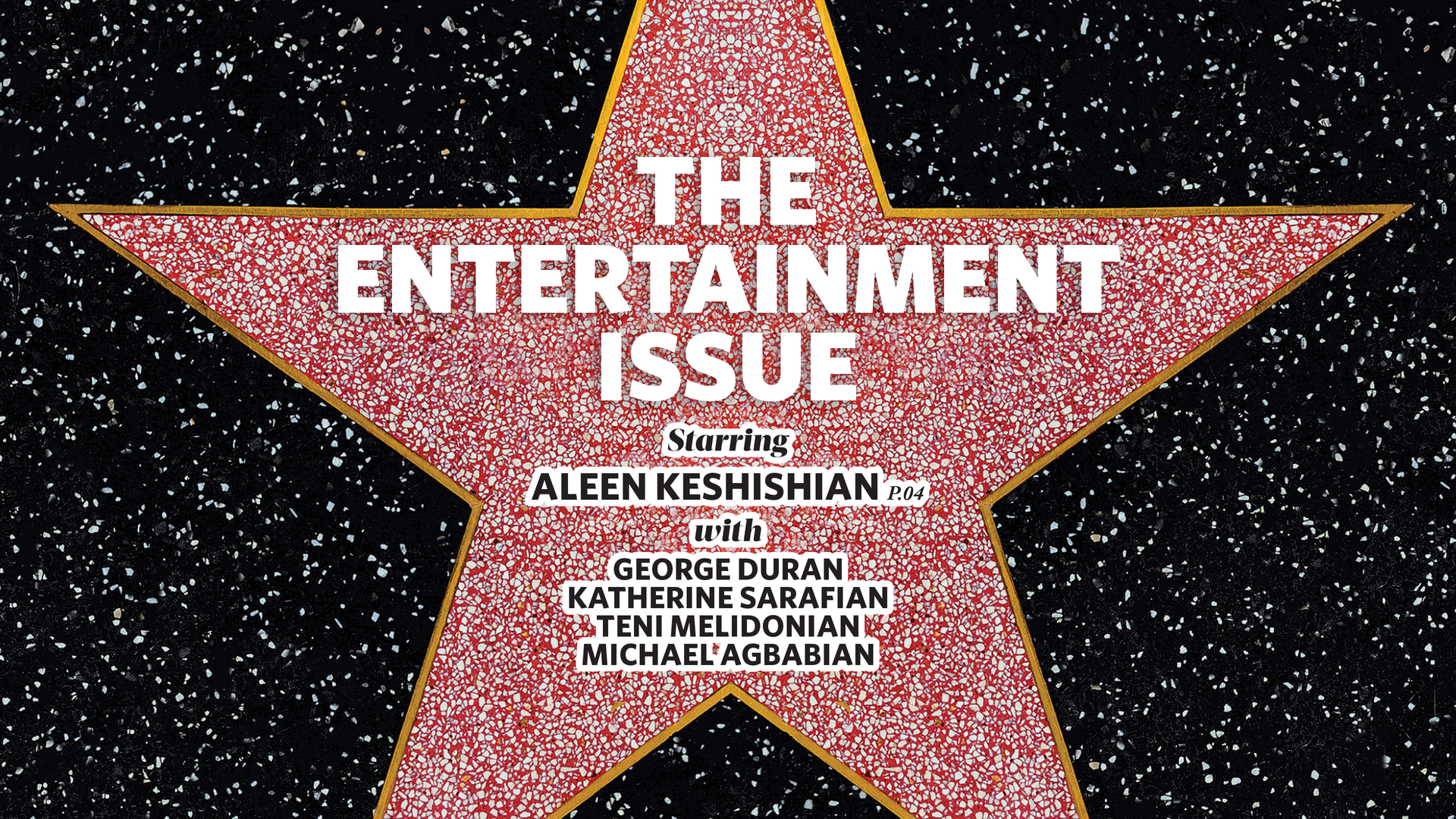 The entertainment issue cover image