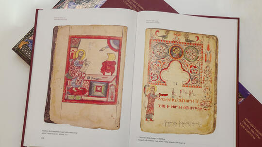 Illustrated pages of Manuscript Heritage of Artsakh and Utik
