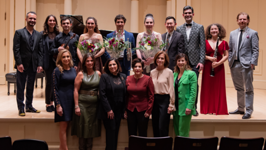 Front Row: NYSEC members in attendance; Back row: Performers and staff of AGBU Arts